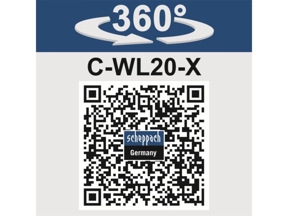 20 V-os IXES akkus munkalámpa (akkumulátor és töltő nélkül) Scheppach C-WL20-X