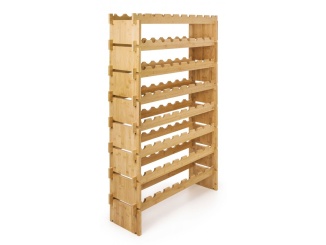 Háztartási berendezések –  G21 Regál na víno  na 72 lahví, bambusový