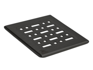 Vízelvezetés és vízelvezetés –  Chuděj ND-Mřížka Black pro nástavec 125 × 125 mm