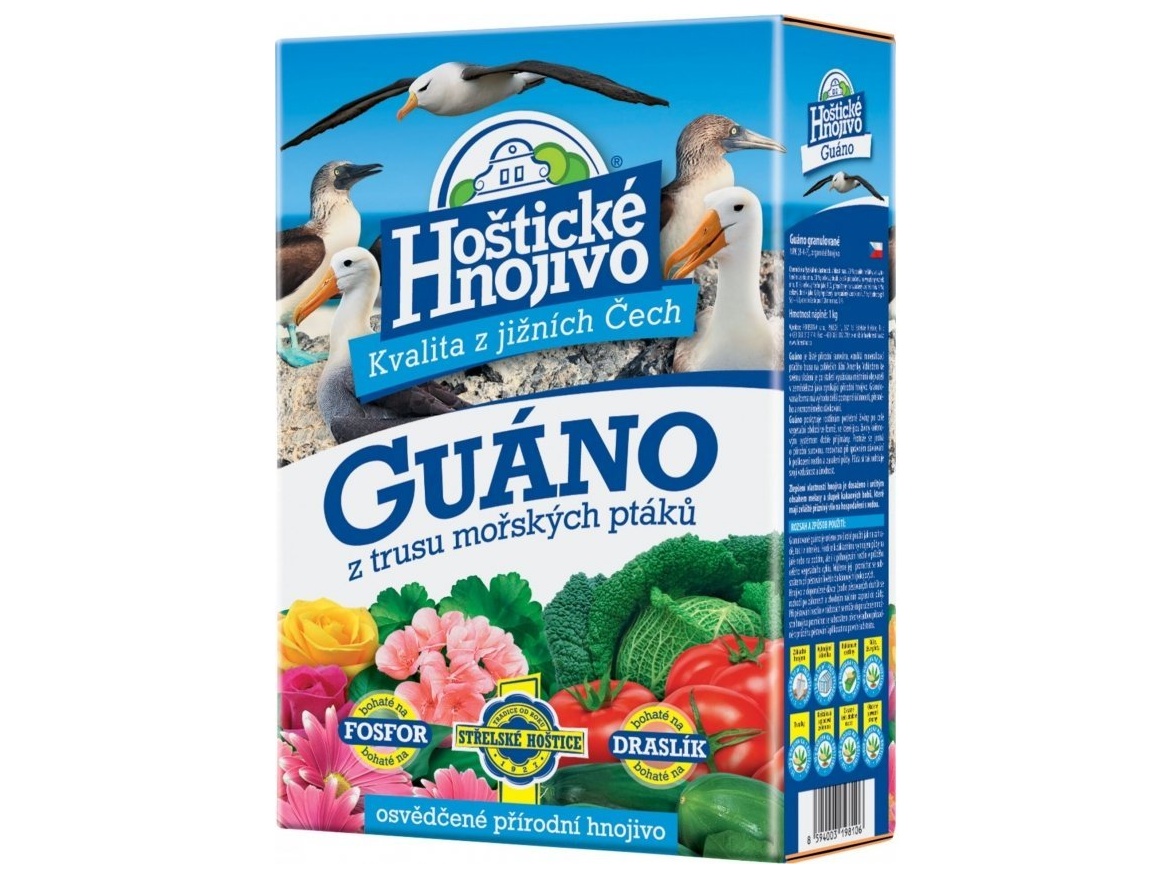 Forestina Hoštické hnojivo - GUÁNO granulované 1 kg