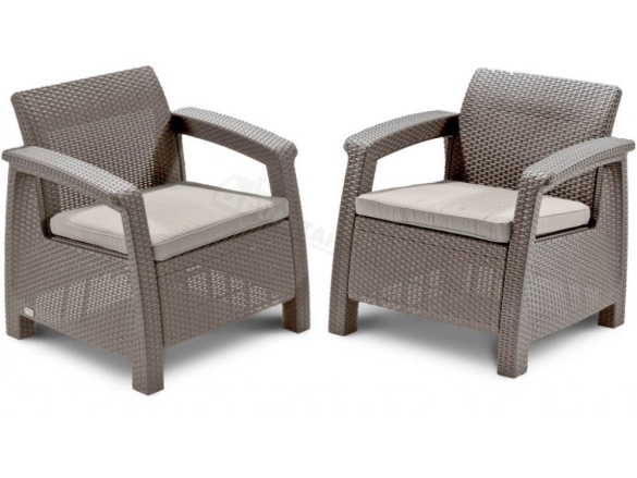 Keter Allibert Corfu Weekend 2+1 - cappuccino