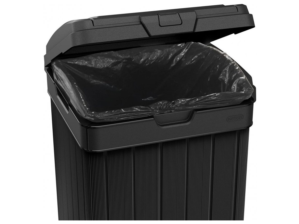 Keter Zahradní odpadkový koš  Baltimore 125 L - 41 x 41 x 87,4 cm - černý
