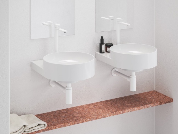 Ravak EL 015.10WV Umyvadlová stojánková baterie 335 mm bez výpusti, White Velvet