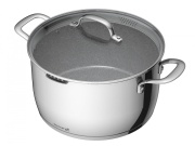 G21 Hrnec  Gourmet Miracle s cedníkem 28 cm s poklicí nerez/greblon