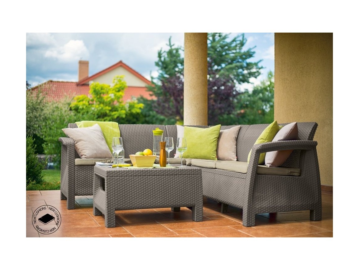 Allibert Zahradní set Corfu Relax set - cappuccino