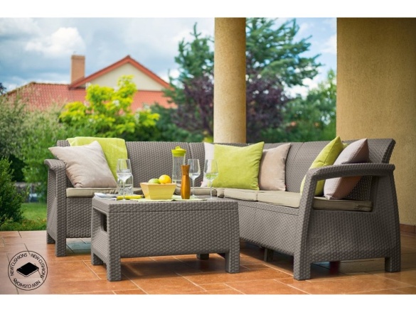 Allibert Zahradní set Corfu Relax set - cappuccino