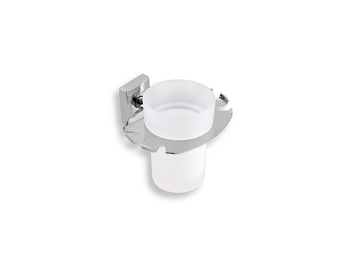 Novaservis Držák skleničky a kartáčků Metalia 12, sklo/chrom, , 0249,0