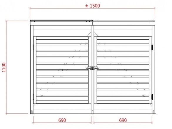 Bin fészer Scobax S754