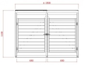 Přístřešek na popelnice Scobax S754