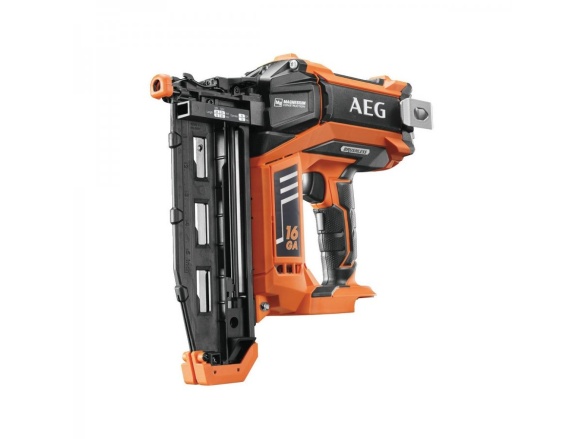 18V bezuhlíková hřebíkovačka, bez aku a nabíječky AEG B16N18-0