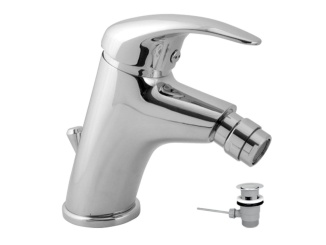 Vodovodní baterie – Novaservis Bidetová baterie Titania Lux, chrom, stojánková, s výpustí, 91011,0