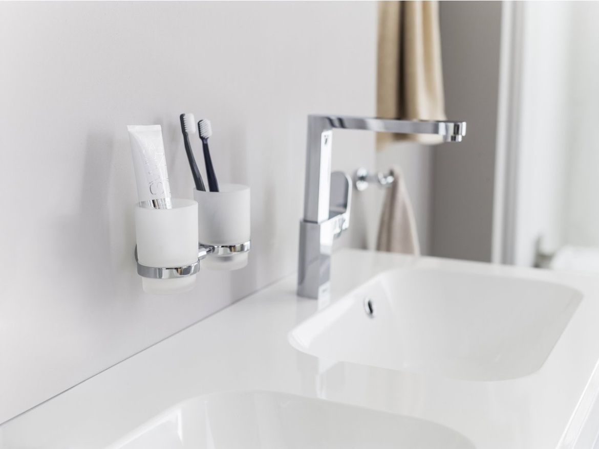 Ravak CR 220.00CR Držiak s pohárikmi, chróm