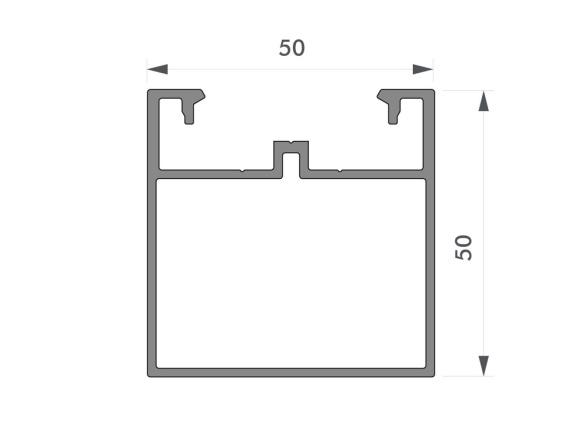Podkladový hliníkový profil nosný Deceuninck
