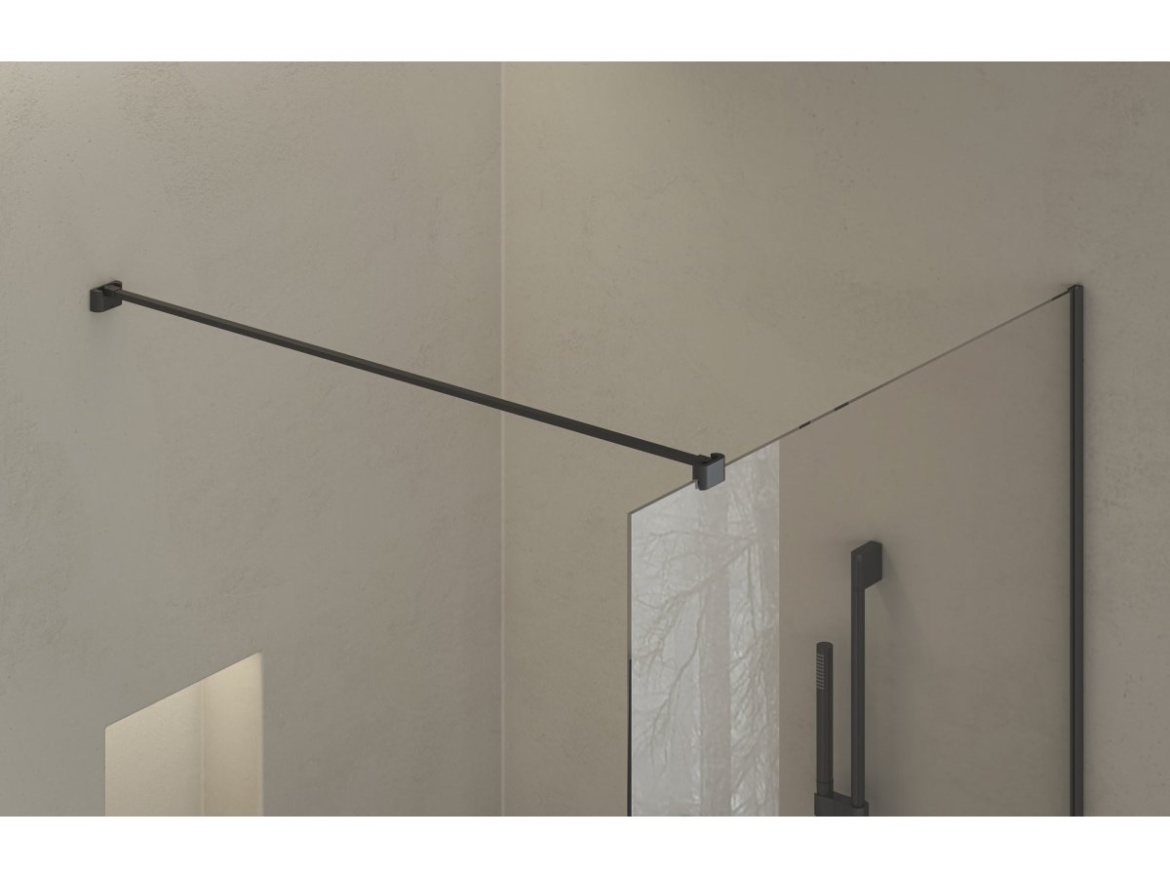 Ravak Walk-In Air Wall 110, černá+transparent