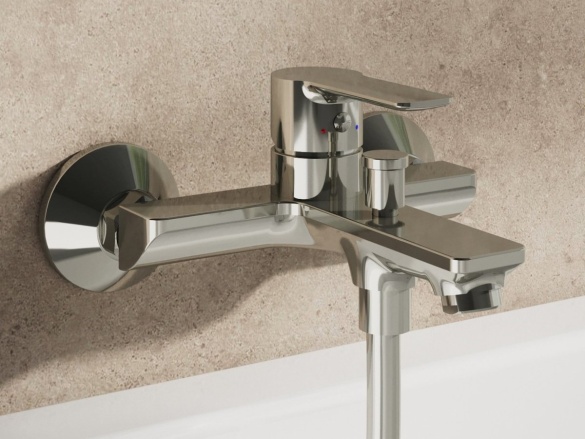 Ravak SL 022.00CR Vanová nástěnná baterie bez sprchového setu, chrom