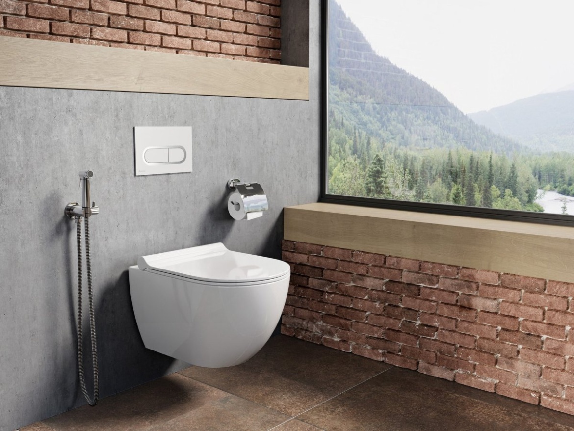 Ravak WC Uni Chrome RimOff set, závesné, biela