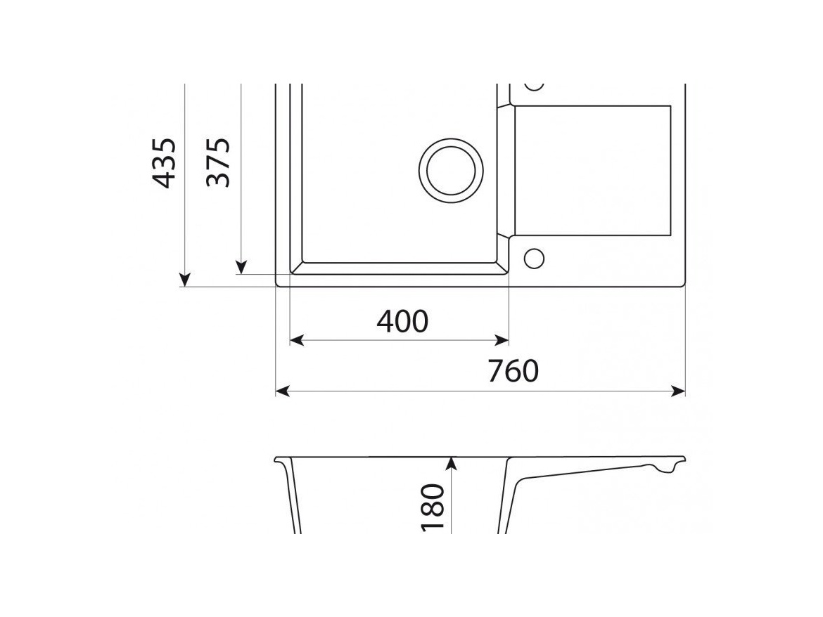 Kuchyňské dřezy Reginox Mini Amsterdam 760.0