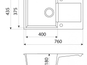Kuchyňské dřezy Reginox Mini Amsterdam 760.0