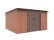 Plechový zahradní domek G21 GRAH 1132 - 340 x 333 cm, hnědý