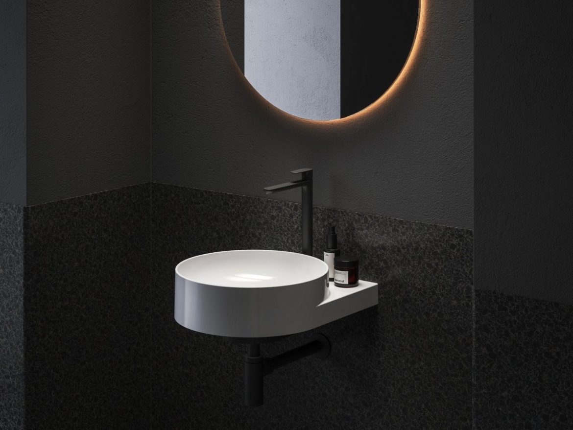 Ravak EL 015.10WV Umyvadlová stojánková baterie 335 mm bez výpusti, White Velvet