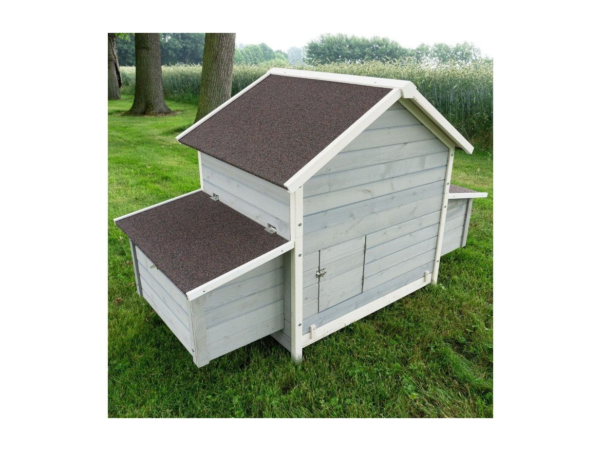 Kurník Scobax Dřevěný kurník a husník s výběhem nebo bez výběhu MARIBOR, 1710x900x1130 mm
