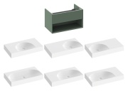 Ravak SD Lite 80 skříňka pod umyvadlo Smoke Grey