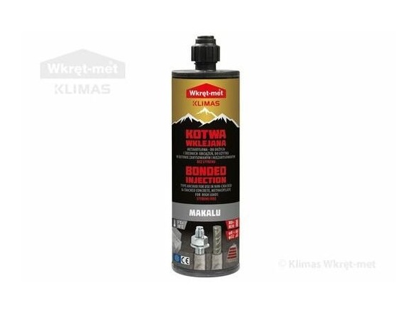 Kémiai metakrilát dübel 410ml Klimas Wkręt-met KOTVA CHEMICKÁ METAKRYLÁTOVÁ