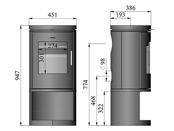 Kandalló kályha Morsø 6143 5,8 kW