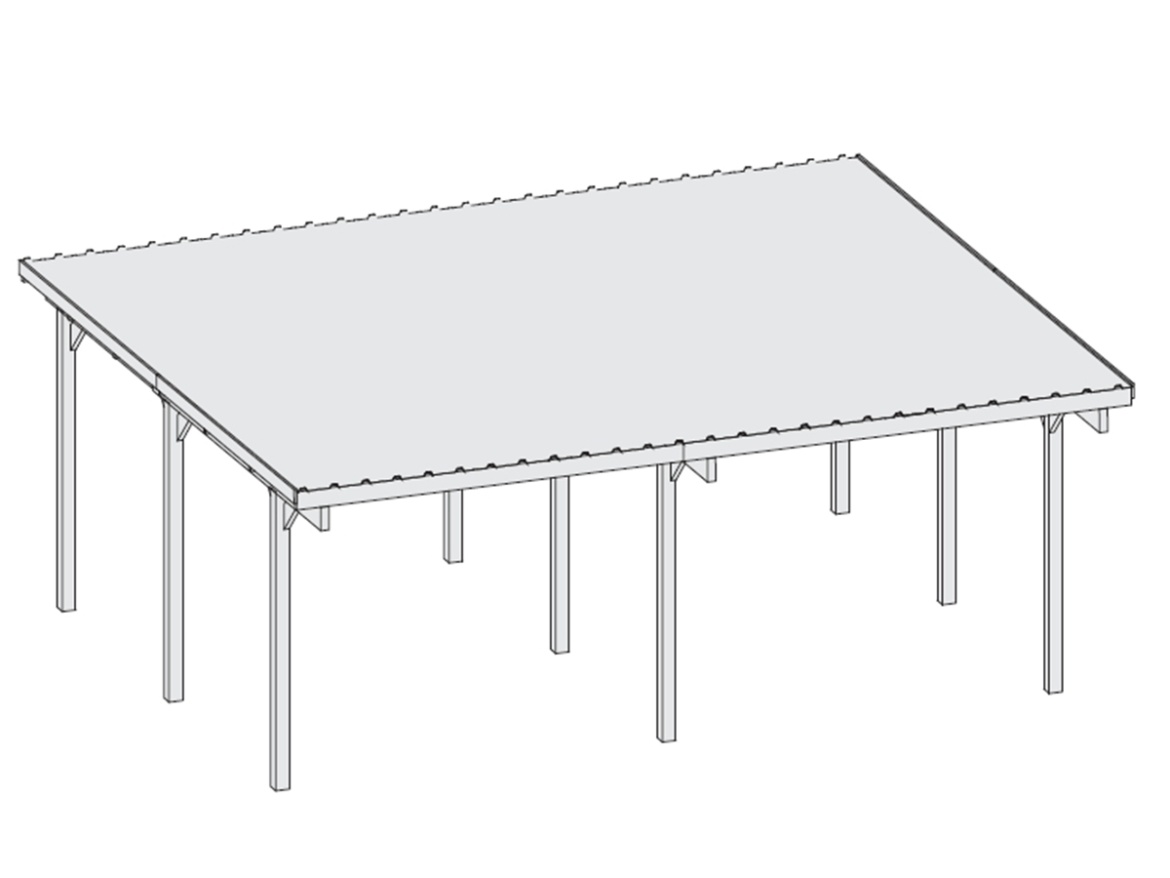 Přístřešek na auto Karibu Carport ECO A