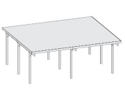 Přístřešek na auto Karibu Carport ECO A