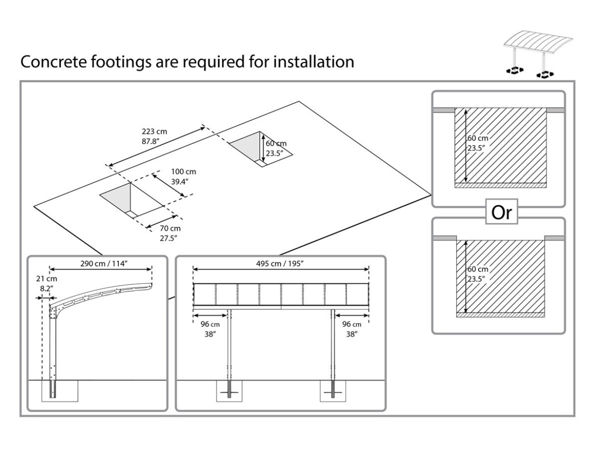 Prístrešok na auto Palram Arizona