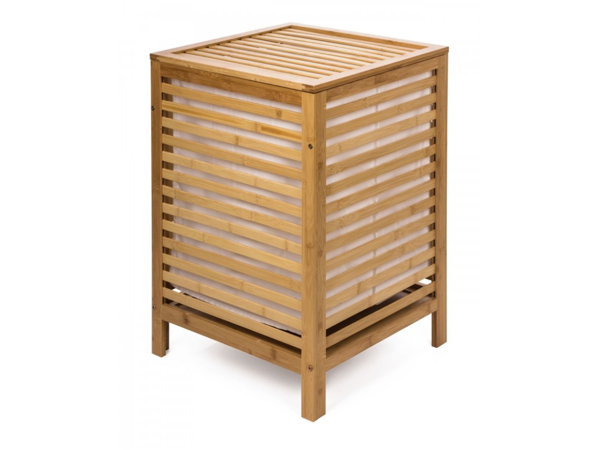 G21 Koš na prádlo  80 l, bambusový