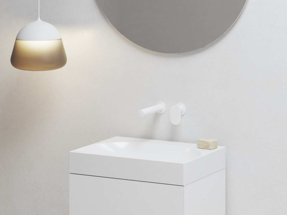 Ravak SG 019.20BLM.O1 Umývadlová podomietková batéria s telesom, čierna matná