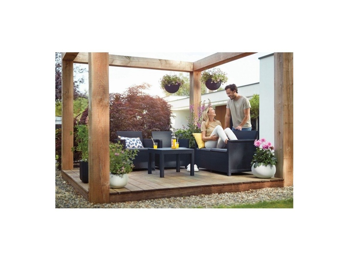 VespaGarden Zahradní sestava Emma 2 seater set pro 4 osoby - cappuccino