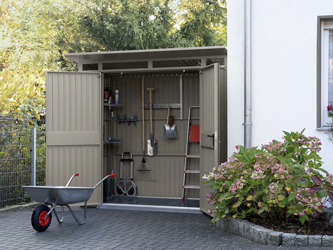 Plechový zahradní domek Hörmann Berry Classic pultová střecha