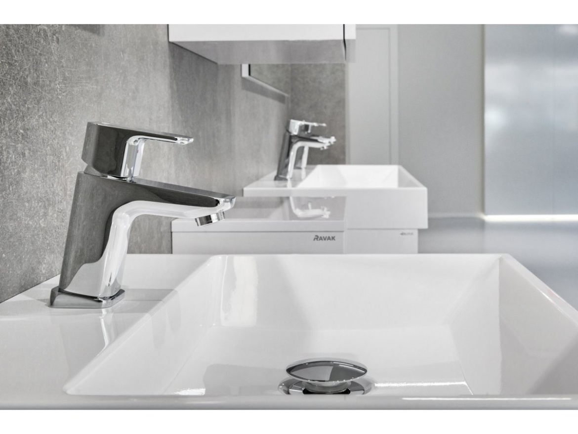 Ravak Umyvadlová pileta ClickClack/pevná, Graphite Brushed