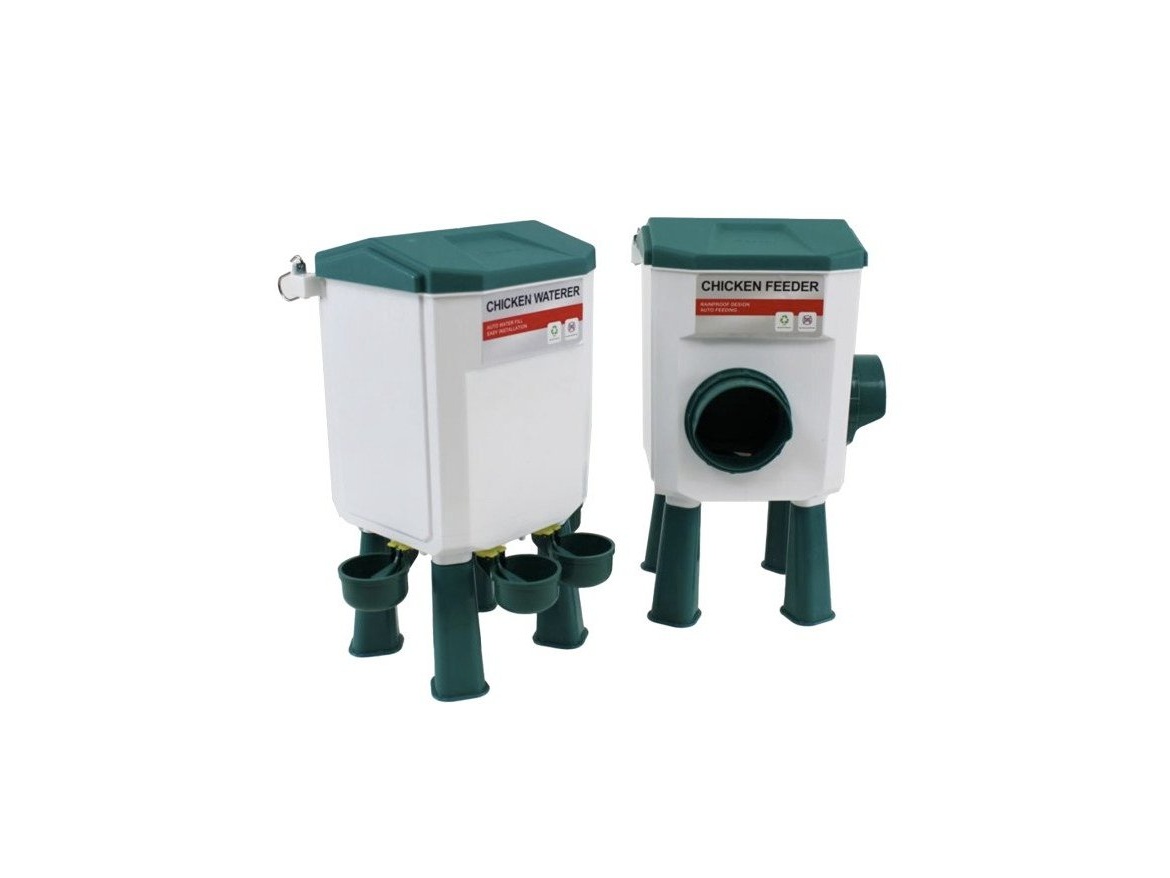 Scobax Set automatické krmítko 5 kg + napáječka 7.5 l