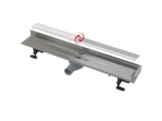 Žľaby –  Alcadrain Sprchový odtokový žlab APZ23 DOUBLE 750 mm,