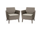 Keter Zahradní set  Salemo DUO - 74 x 67 x 76 cm - cappuccino / krémová - 2ks