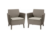 Keter Zahradní set  Salemo DUO - 74 x 67 x 76 cm - cappuccino / krémová - 2ks