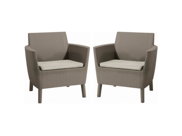 Keter Zahradní set  Salemo DUO - 74 x 67 x 76 cm - cappuccino / krémová - 2ks