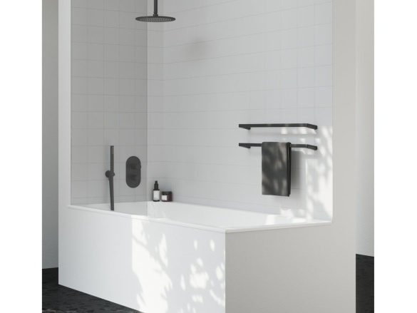 Ravak ES 068.20BLM.O3.RB07F Podomietková batéria 3-cestná pre R-box, čierna matná