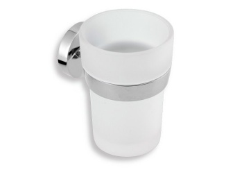 Tartók –  Novaservis Držák kartáčků a pasty Metalia 11, sklo/chrom, , 0106,0