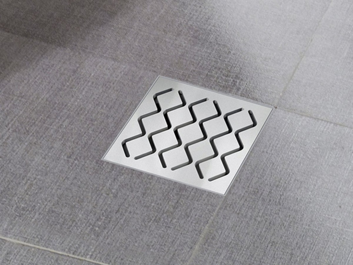 Ravak Podlahový vpust SN501 10,5x10,5, plast s antikoro mriežkou