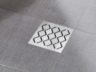 Vane a vaňové zásteny –  Ravak Podlahová vpust SN501 10,5x10,5, plast s nerez mřížkou