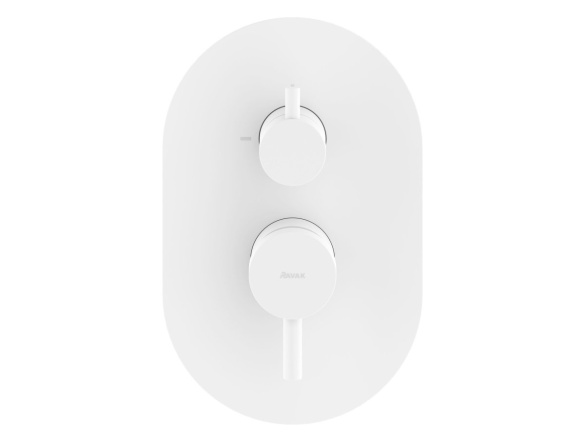 Ravak ES 065.20GB.O2.RB07E Podomítková baterie 2-cestná bez tělesa, Graphite Brushed