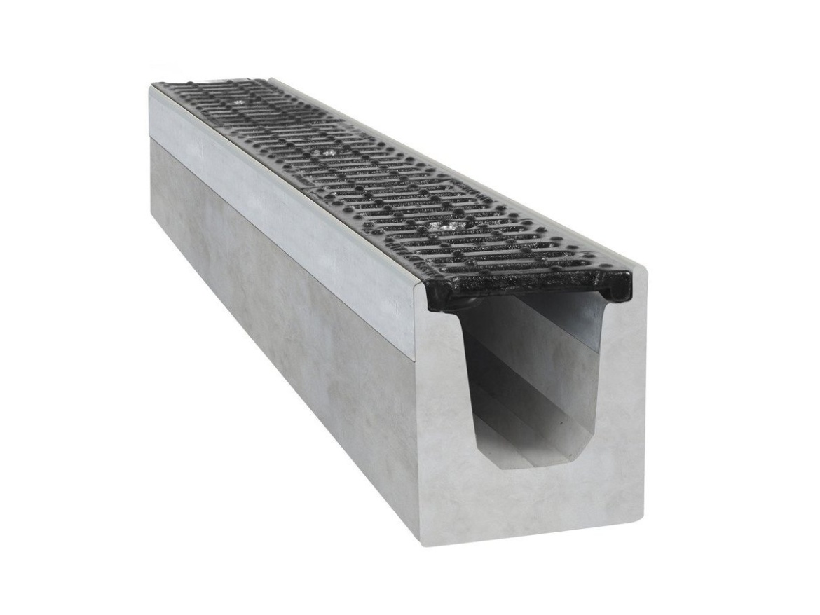 Betonový žlab s litinovou mříží Gutta C250
