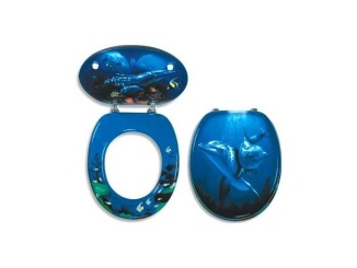 WC, bidety a pisoáre –  Novaservis WC sedátko s poklopem, s motivem,  WC/DELFIN