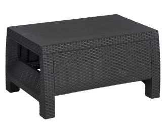 Táblázatok –  Zahradní stůl Corfu II grafitový