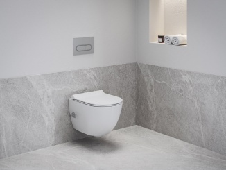 Sanitární keramika –  Ravak WC bidetovou tryskou Uni Chrome RimOff, závesné, biela